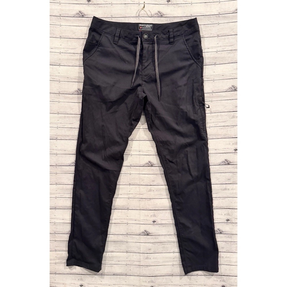 686 Everywhere Multi Shell Pant 32x32 Black Slim Fit Stretch Hike Trail Outdoor